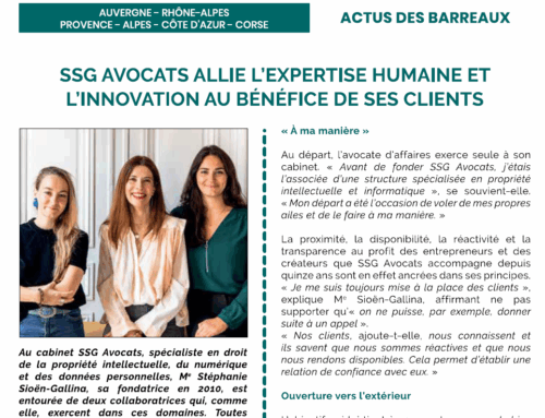 SSG AVOCATS dans le Village de la Justice !